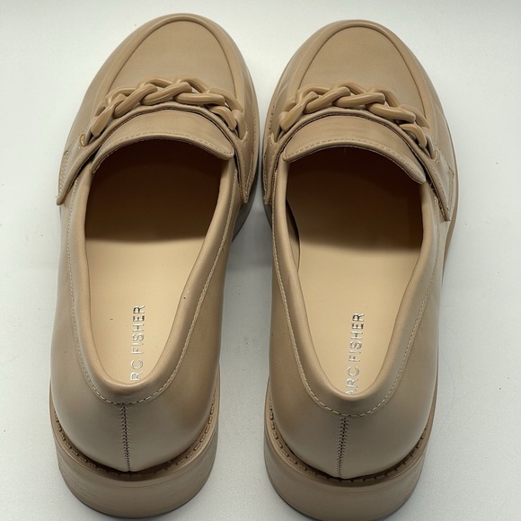 Marc Fisher Babbea Womens Chunky Sole Slip On Chain Platform Shoes Loafers 8.5 M - Picture 9 of 9